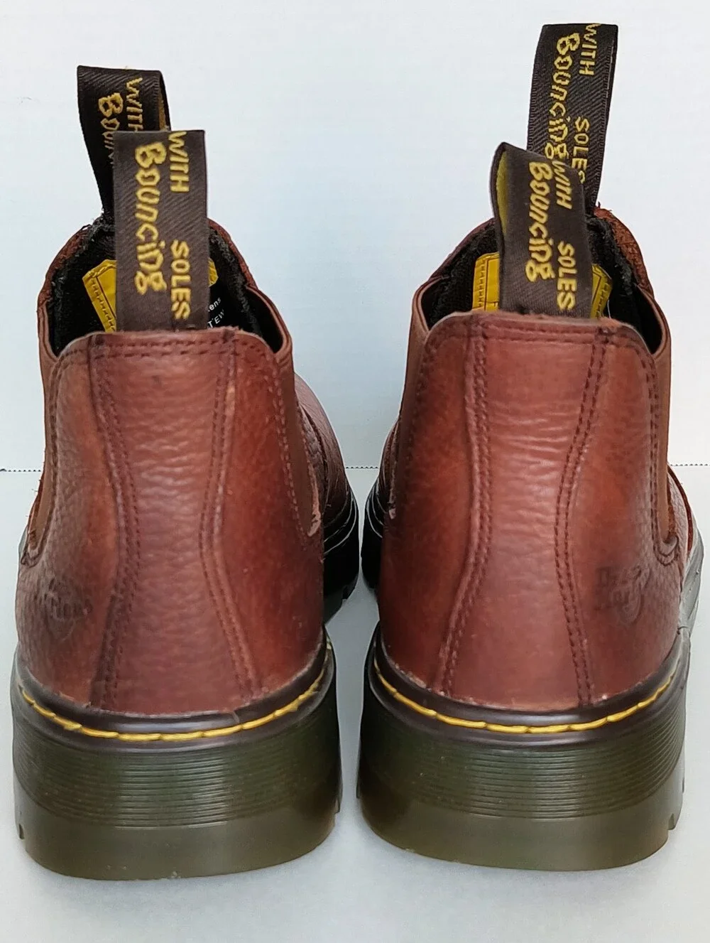 Like New Dr.Martens Rivet Steel Toe Chelsea Lug Sole Pull-On Work Boots
